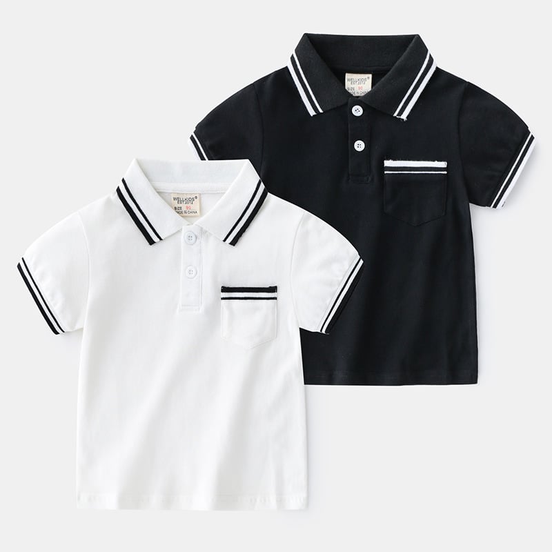 Camisa polo de verão para meninos